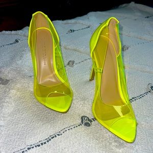 Neon Yellow Barbie Heels💛